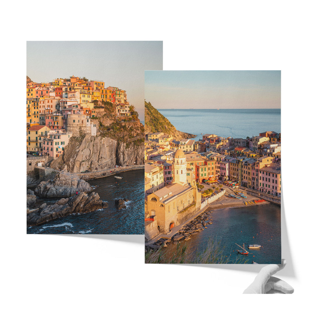 Cinque Terre Sunset Print Set