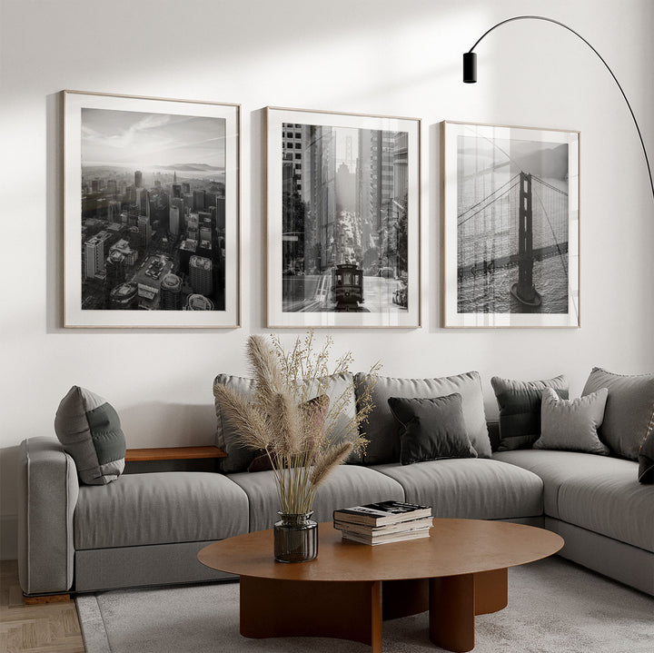 a living room with a couch and a coffee table