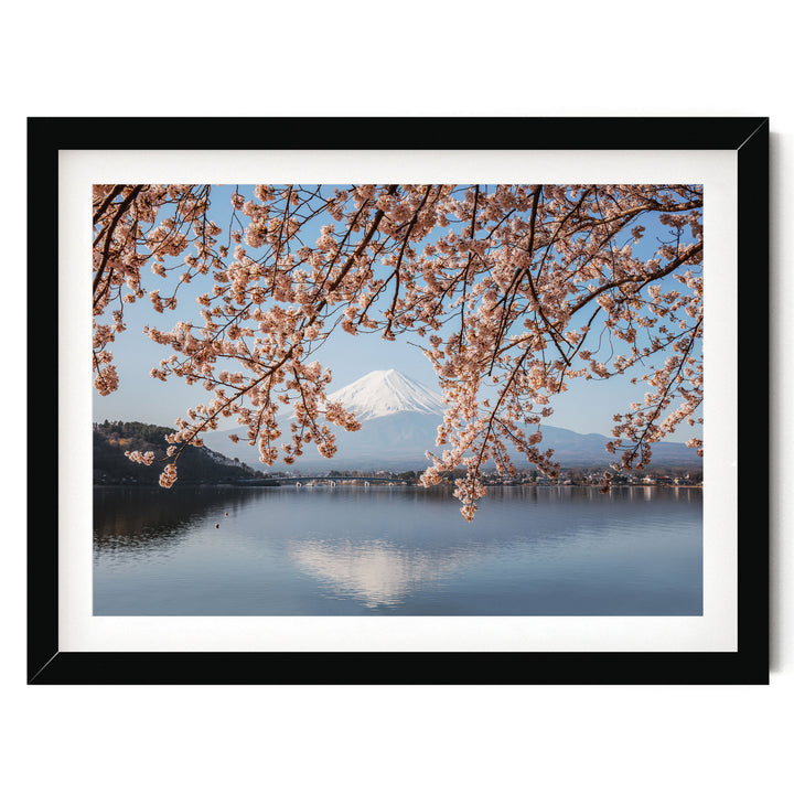 Fuji Five Lakes II, Japan – fine art print in a black frame with white mat