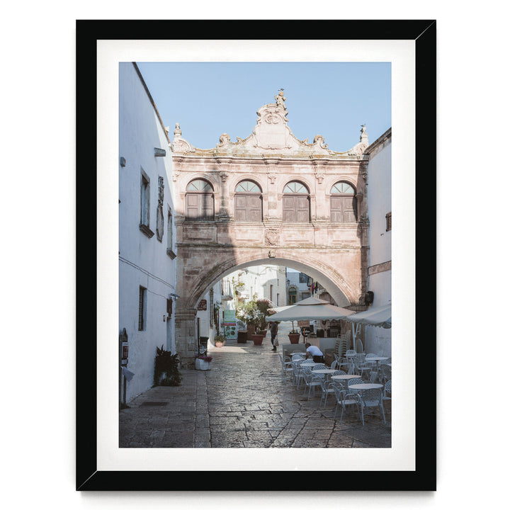 Ostuni, Puglia III, Italy – fine art print in a black frame with white mat