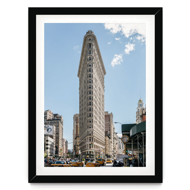 Flatiron Building, New York City – fine art print in a black frame with white mat