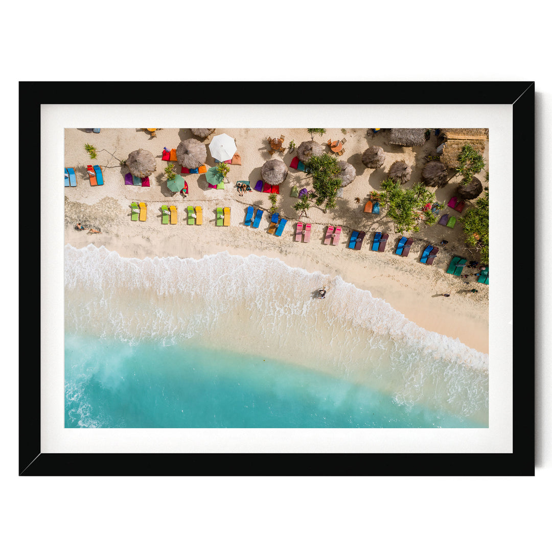 Tropical Escape, Maldives – fine art print in a black frame with white mat