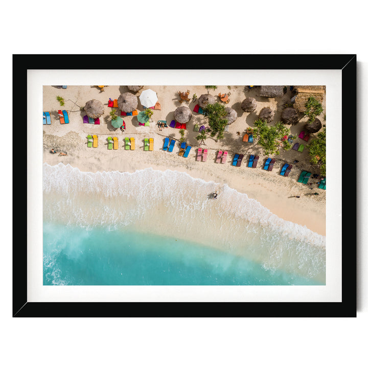 Tropical Escape, Maldives – fine art print in a black frame with white mat