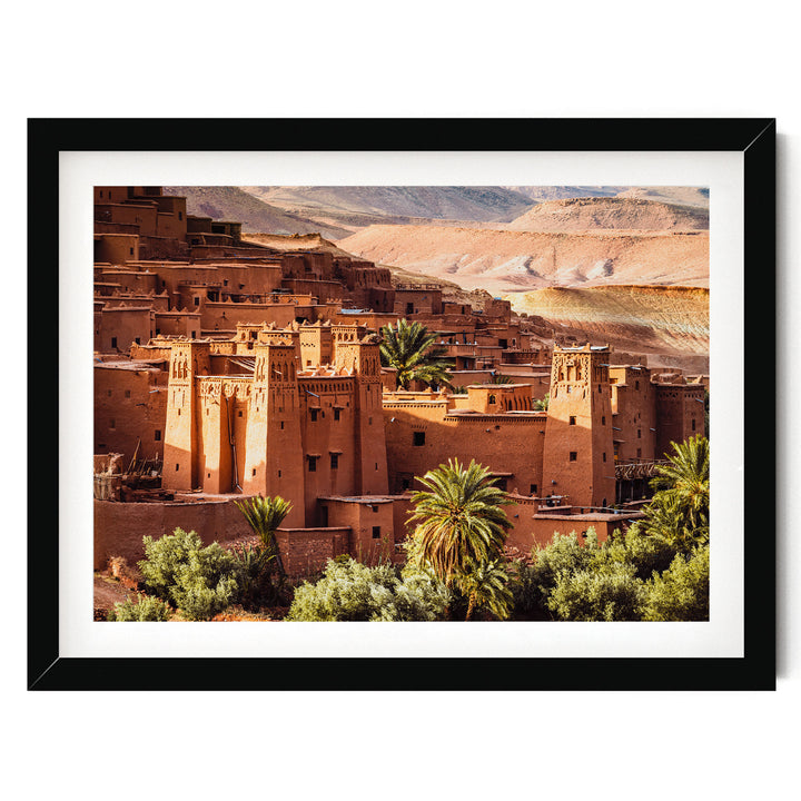 Ait Benhaddou, Morocco – fine art print in a black frame with white mat