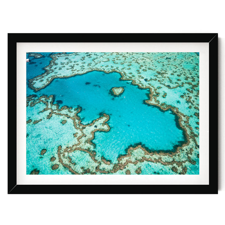 Great Barrier Reef, Queensland, Australia – fine art print in a black frame with white mat