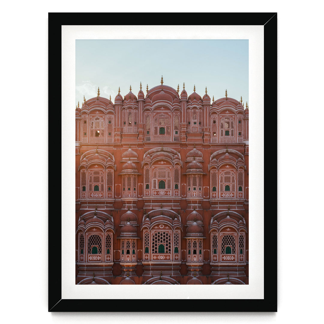 Palace of the Winds, Jaipur, India – fine art print in a black frame with white mat