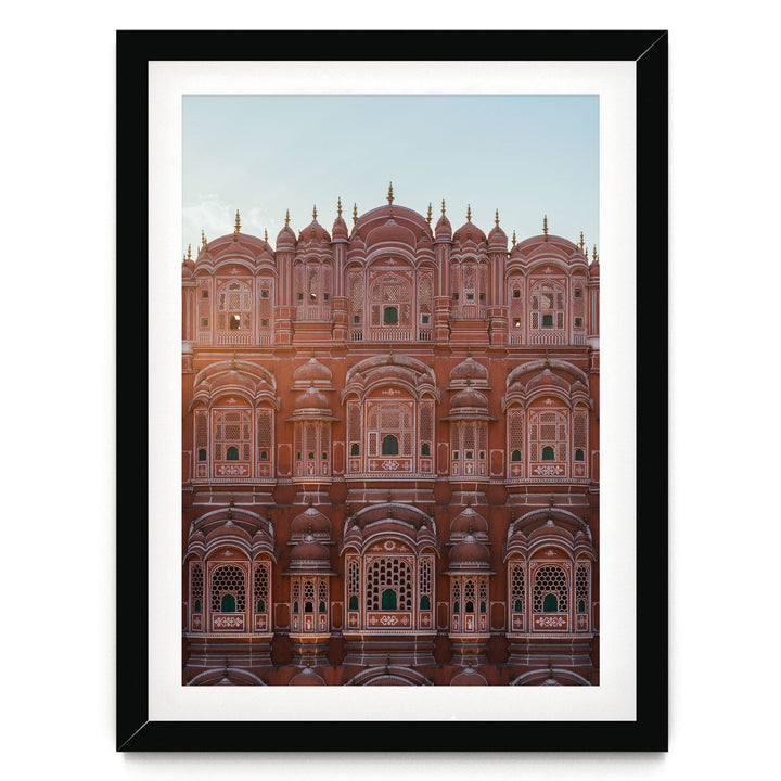 Palace of the Winds, Jaipur, India – fine art print in a black frame with white mat