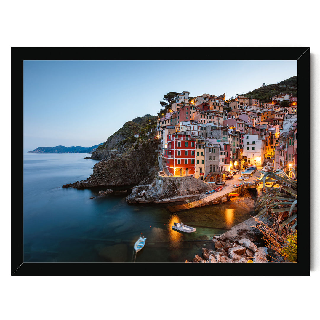 Riomaggiore, Cinque Terre, Italy – fine art print in a black frame, no mat