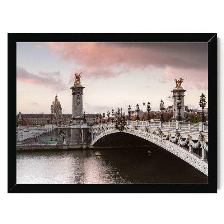 Pont Alexandre III, Paris, France – fine art print in a black frame, no mat