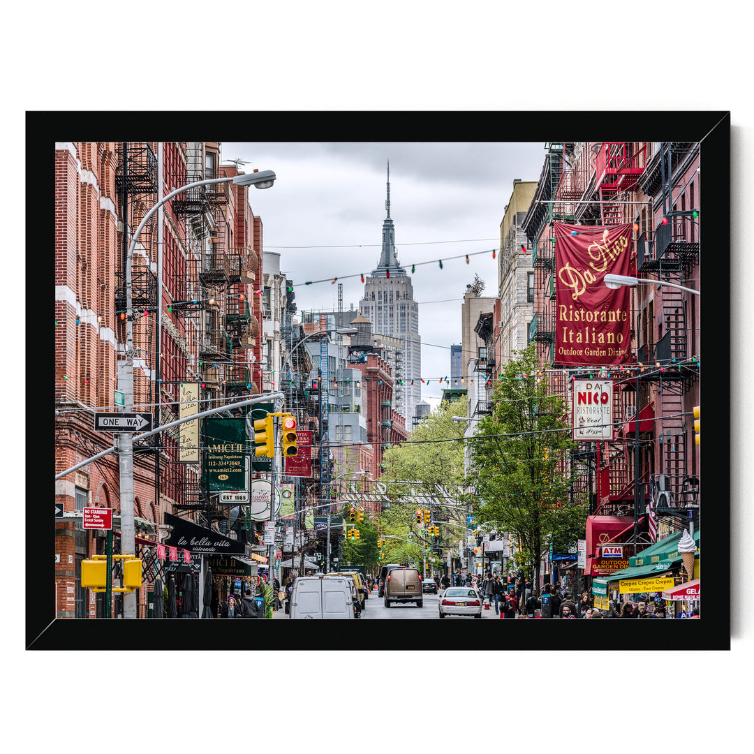 Little Italy, New York City – fine art print in a black frame, no mat
