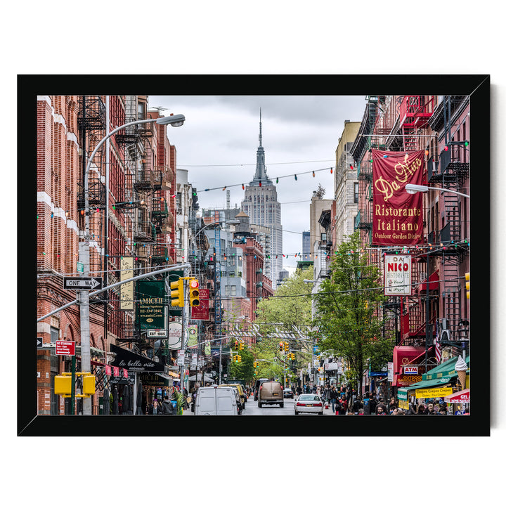 Little Italy, New York City – fine art print in a black frame, no mat