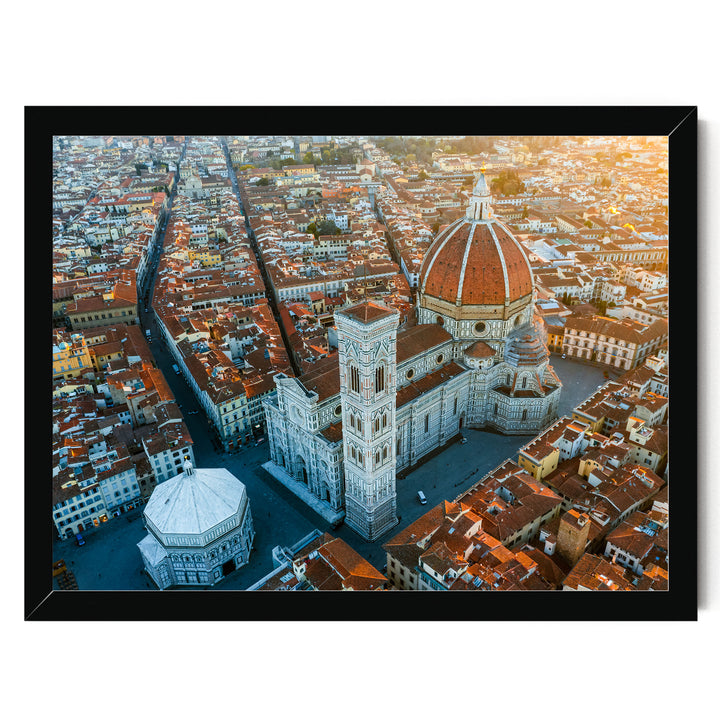Florence Cathedral II, Tuscany, Italy – fine art print in a black frame, no mat