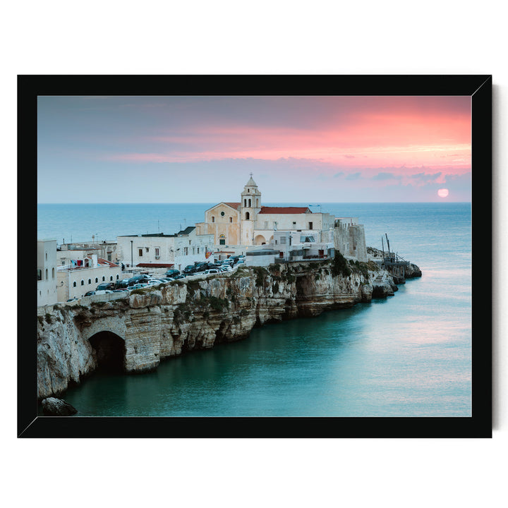 Vieste, Puglia II, Italy – fine art print in a black frame, no mat