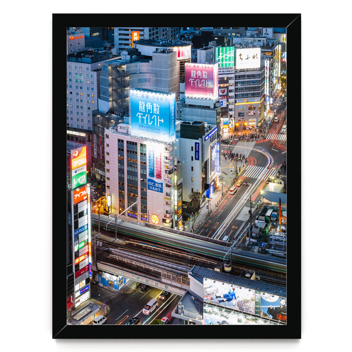 Tokyo Nights I, Japan – fine art print in a black frame, no mat