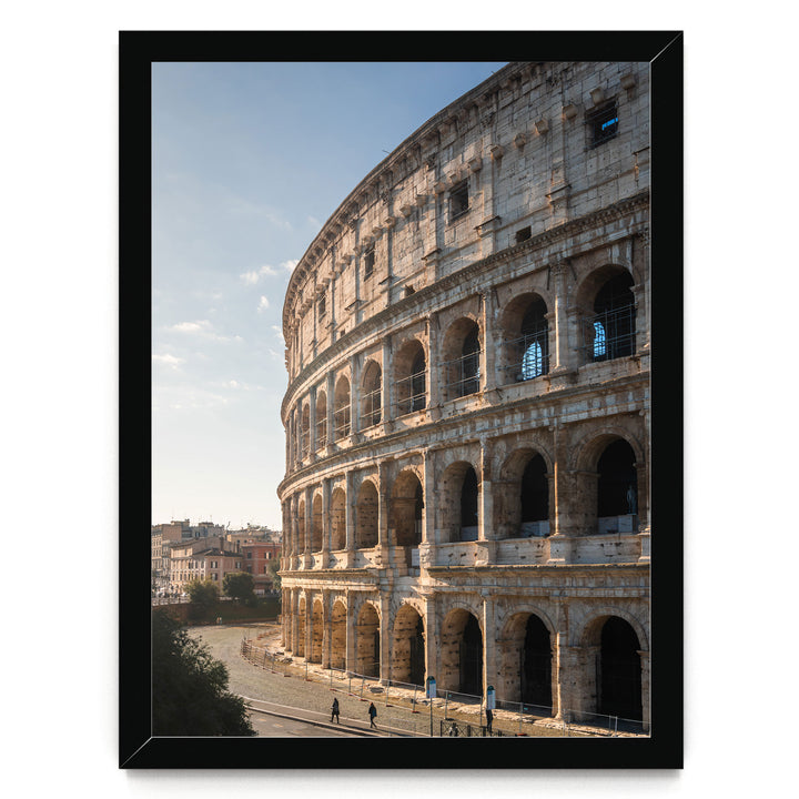 Colosseum at Sunrise III, Rome, Italy – fine art print in a black frame, no mat