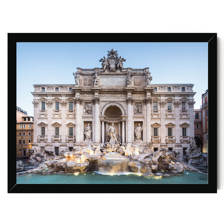 Trevi Fountain, Rome, Italy – fine art print in a black frame, no mat