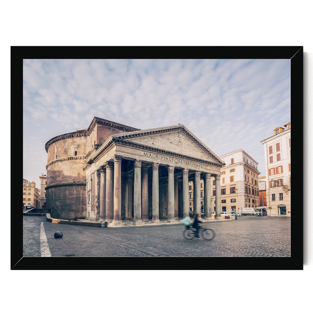 Pantheon, Rome, Italy – fine art print in a black frame, no mat