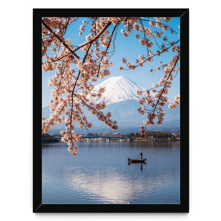 Fuji Five Lakes I, Japan – fine art print in a black frame, no mat