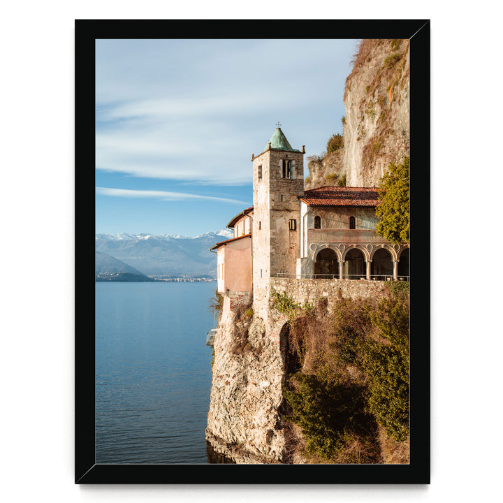 Hermitage on the Lake, Lake Como, Italy – fine art print in a black frame, no mat