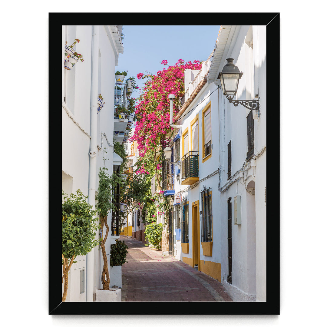 Summer Memories, Marbella, Spain – fine art print in a black frame, no mat