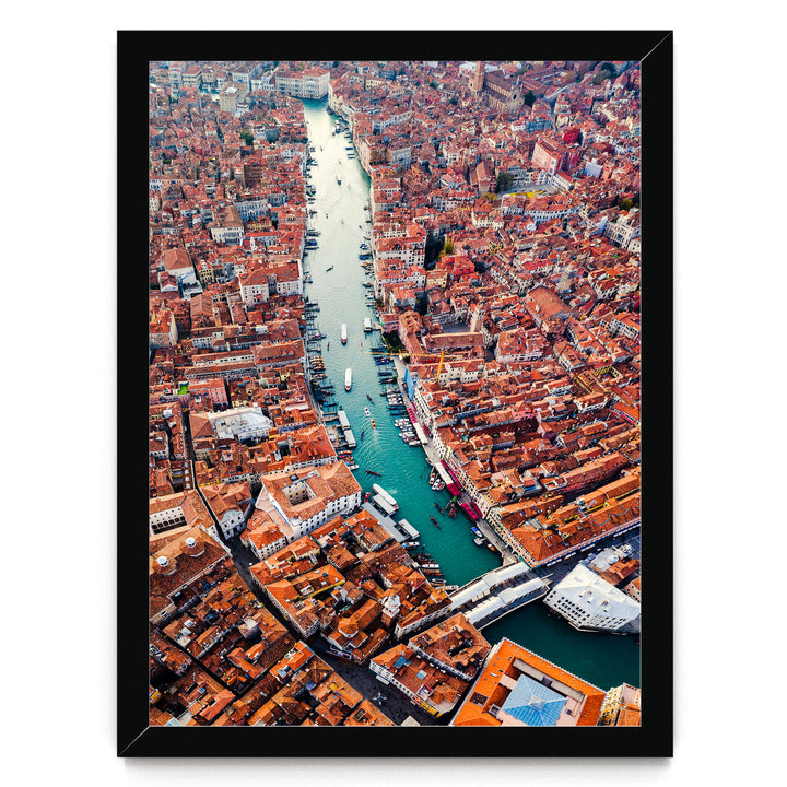 Grand Canal, Venice, Italy – fine art print in a black frame, no mat