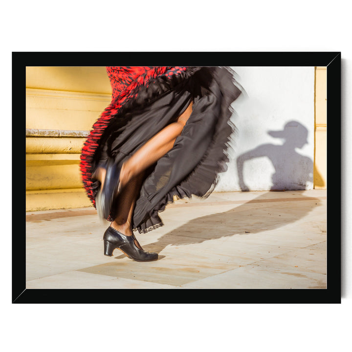 Flamenco Dancer, Andalusia, Spain – fine art print in a black frame, no mat