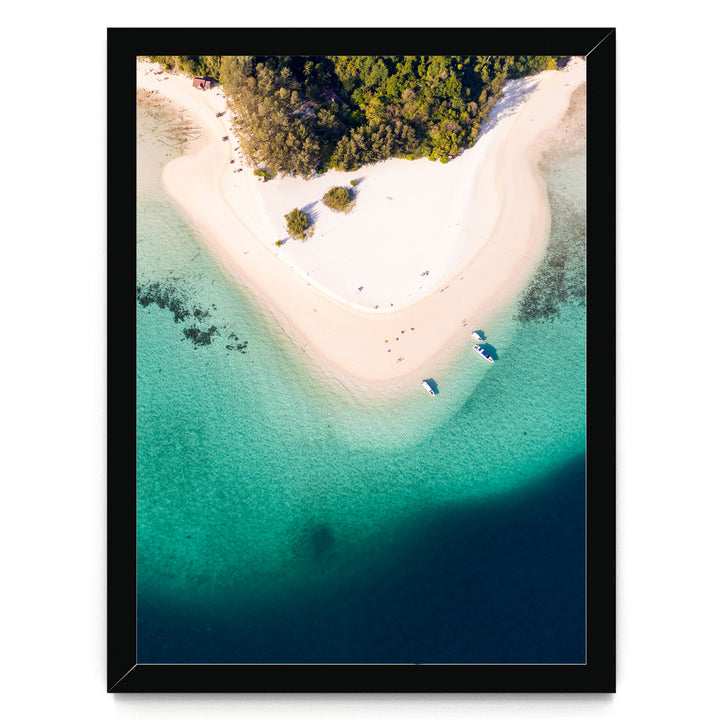 Bamboo Island, Thailand – fine art print in a black frame, no mat