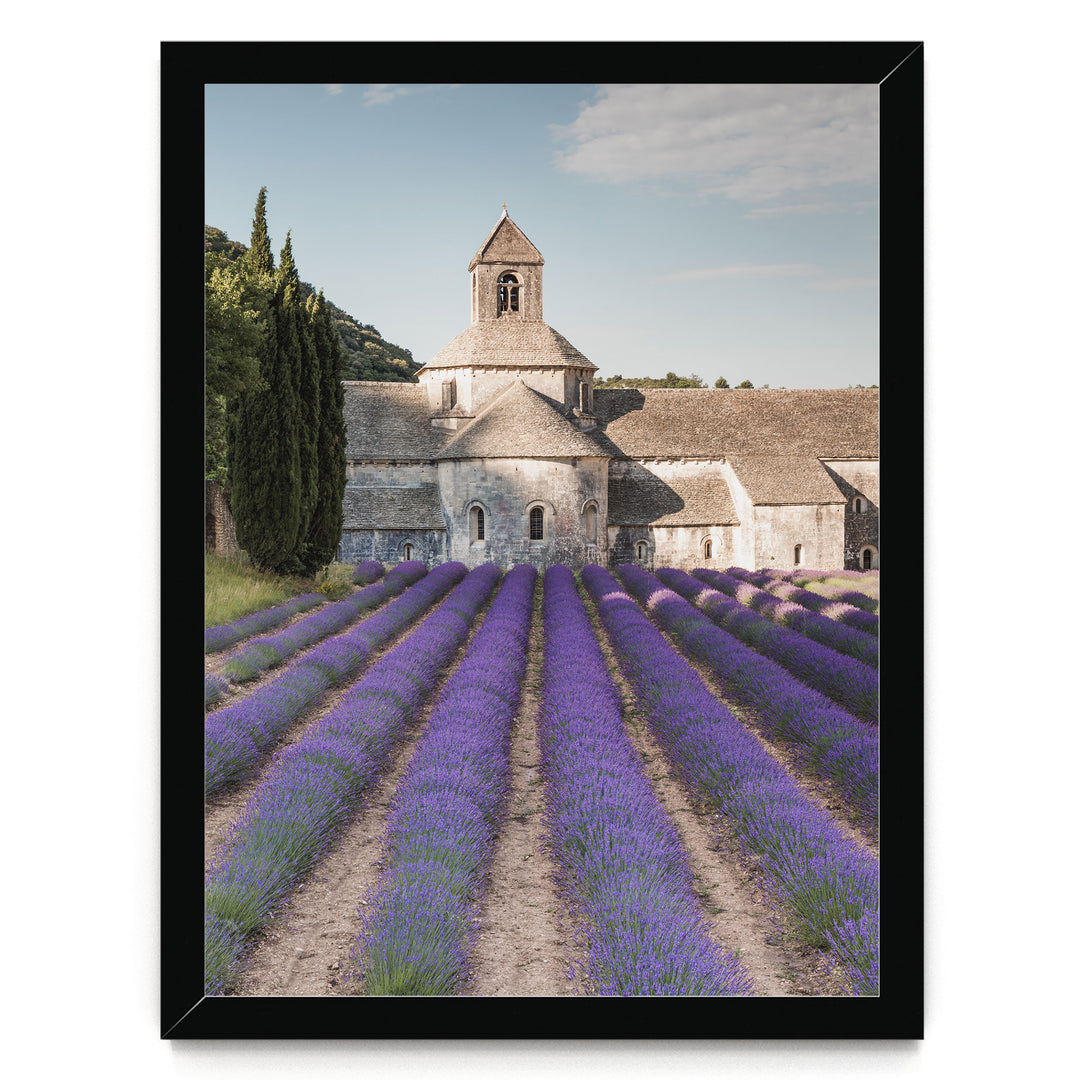 Sénanque Abbey, Provence, France – fine art print in a black frame, no mat
