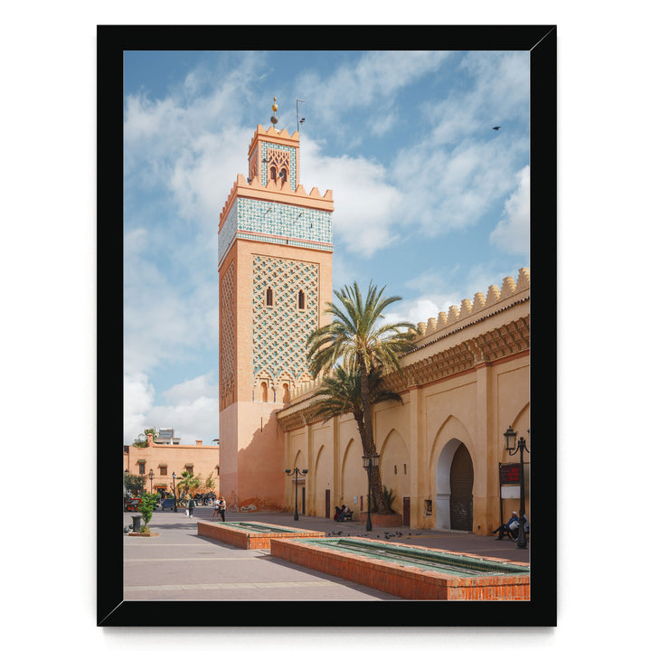 Moulay El Yazid Mosque, Marrakesh, Morocco – fine art print in a black frame, no mat