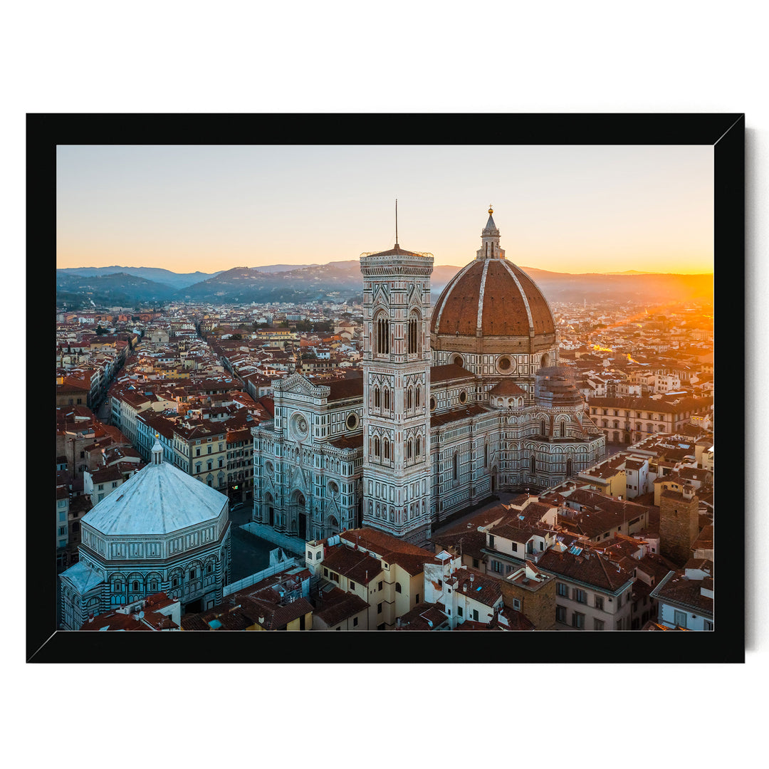 Florence Cathedral I, Tuscany, Italy – fine art print in a black frame, no mat