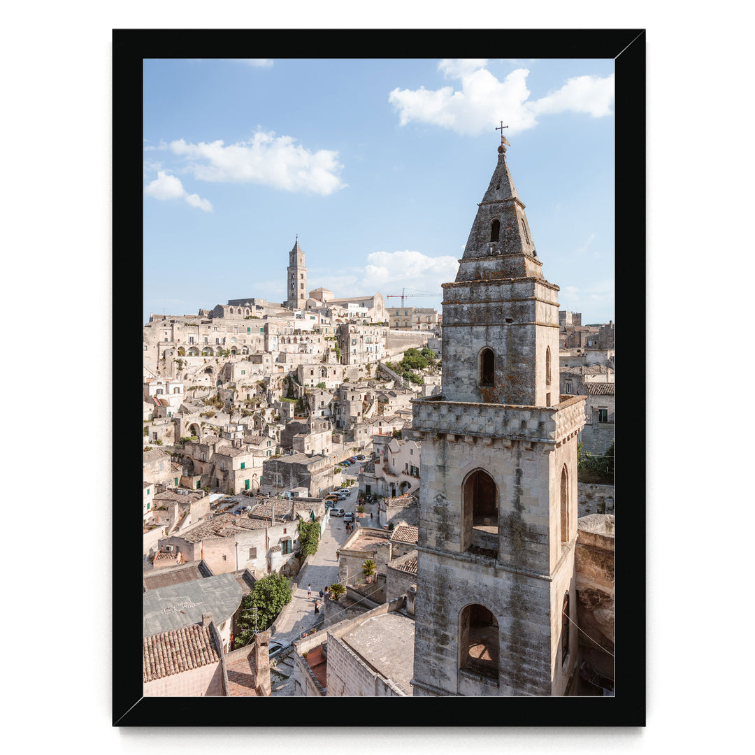 Old Town, Sassi di Matera, Italy – fine art print in a black frame, no mat