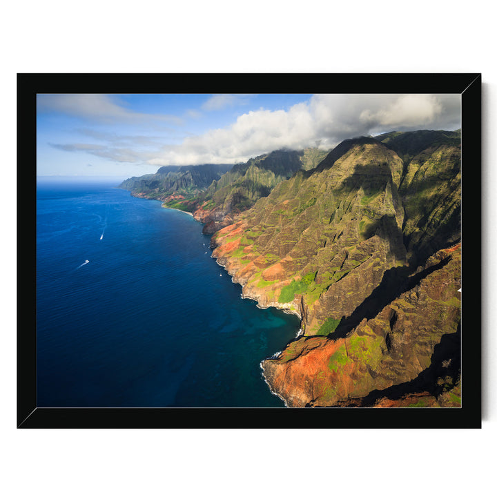 Na Pali Coast I, Kauai, Hawaii – fine art print in a black frame, no mat