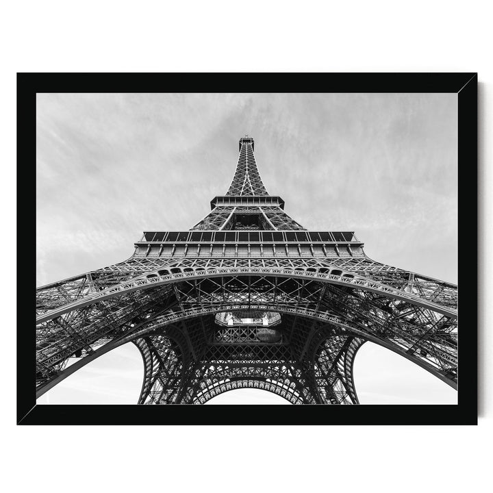 Under the Eiffel Tower, Paris, France – fine art print in a black frame, no mat