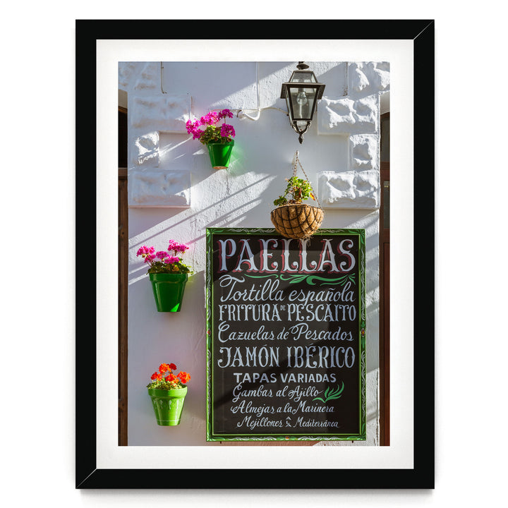 In the Streets of Andalusia III, Spain – fine art print in a black frame with white mat