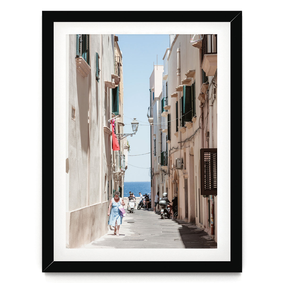 Gallipoli, Puglia, Italy – fine art print in a black frame with white mat