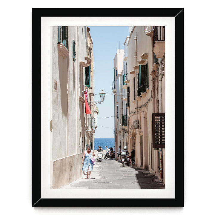 Gallipoli, Puglia, Italy – fine art print in a black frame with white mat