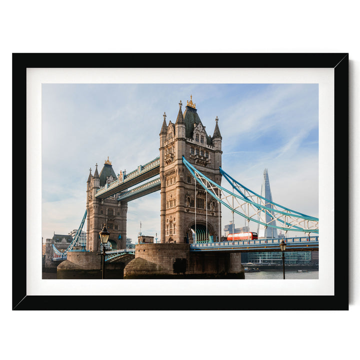 London Icons, England – fine art print in a black frame with white mat