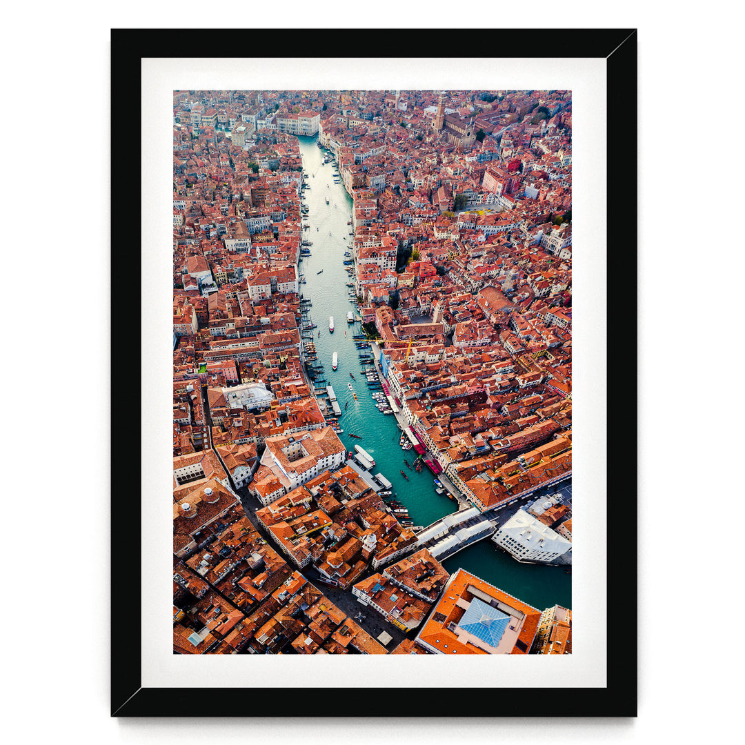 Grand Canal, Venice, Italy – fine art print in a black frame with white mat