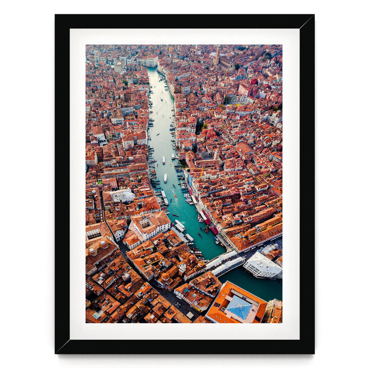 Grand Canal, Venice, Italy – fine art print in a black frame with white mat