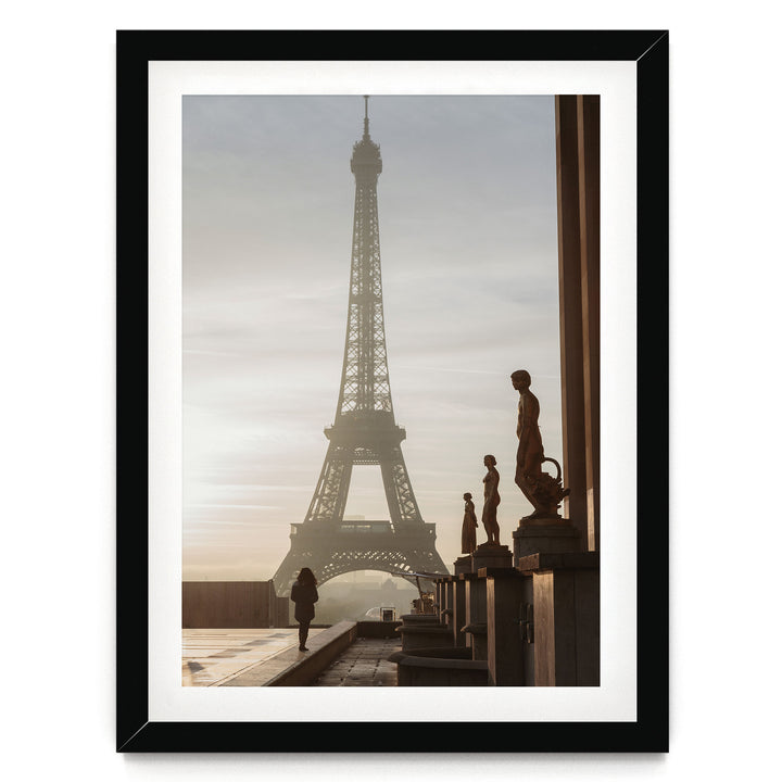 Trocadéro, Paris, France – fine art print in a black frame with white mat
