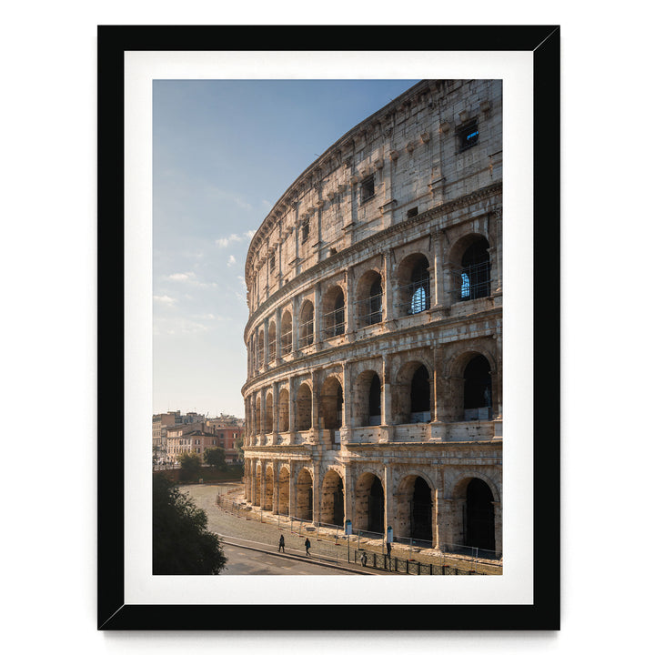Colosseum at Sunrise III, Rome, Italy – fine art print in a black frame with white mat