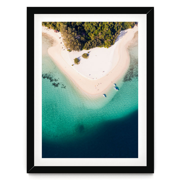 Bamboo Island, Thailand – fine art print in a black frame with white mat