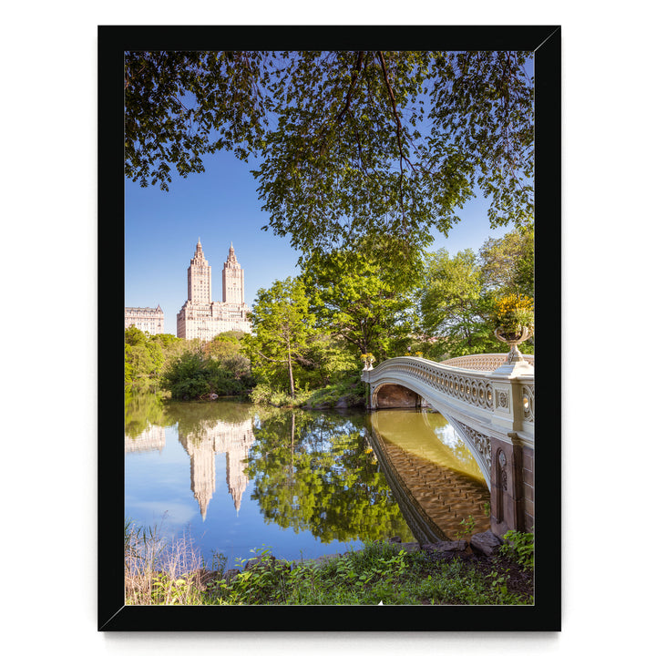 Central Park in Spring, New York City – fine art print in a black frame, no mat