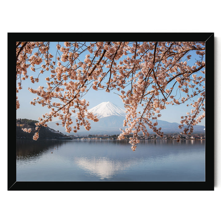 Fuji Five Lakes II, Japan – fine art print in a black frame, no mat