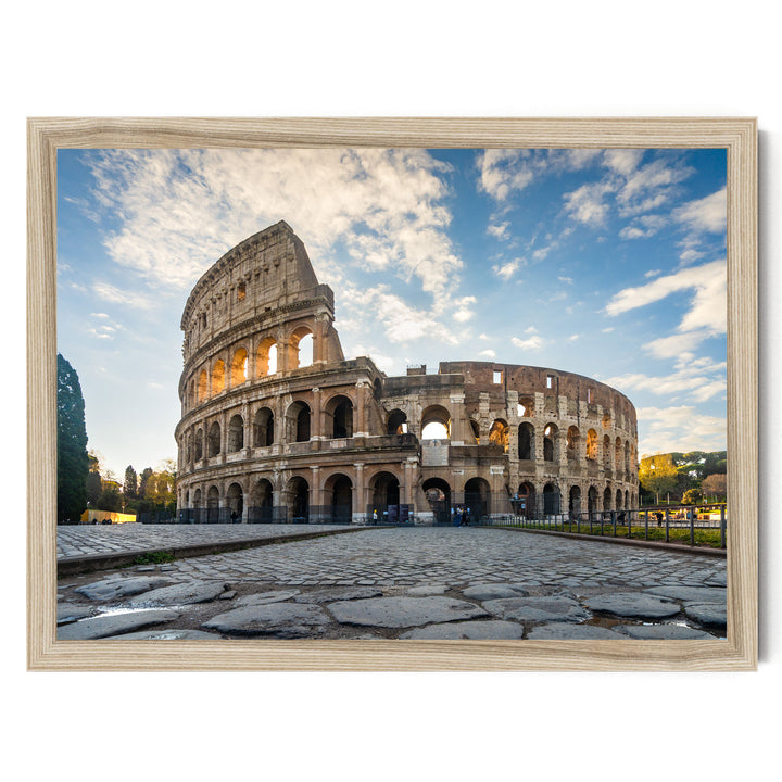 the Colosseum, a famous landmark in Rome, Italy.