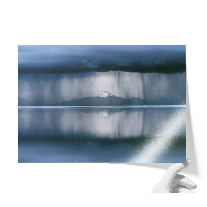 Storm over Salar de Uyuni II, Bolivia unframed print on lustre photo paper