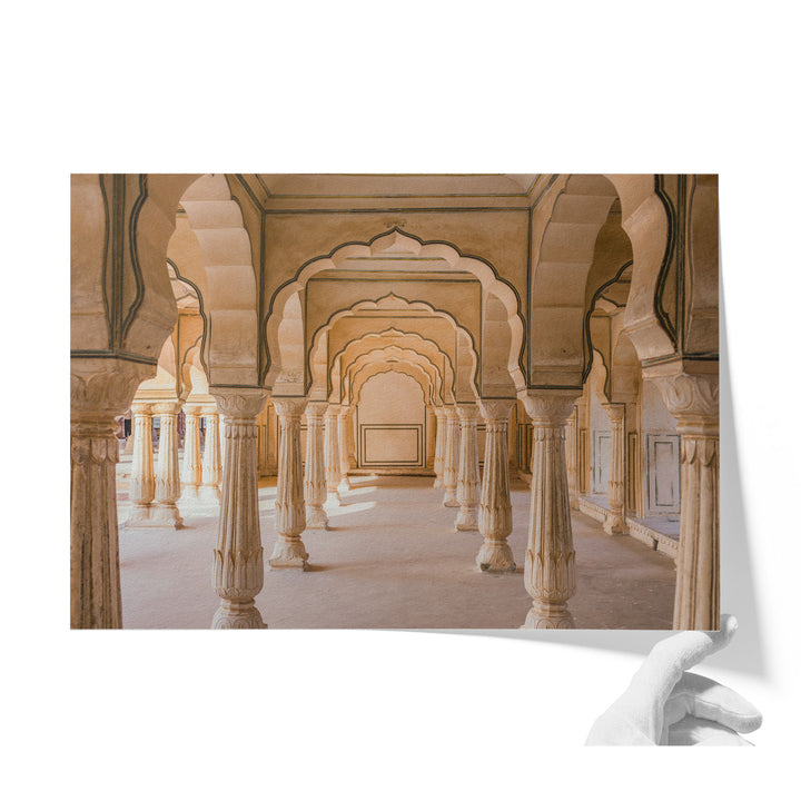 Archway, Amber Fort, Jaipur, India unframed print on matte fine art paper