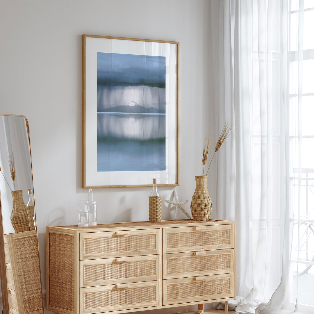 Storm over Salar de Uyuni I, Bolivia wall art in a contemporary home