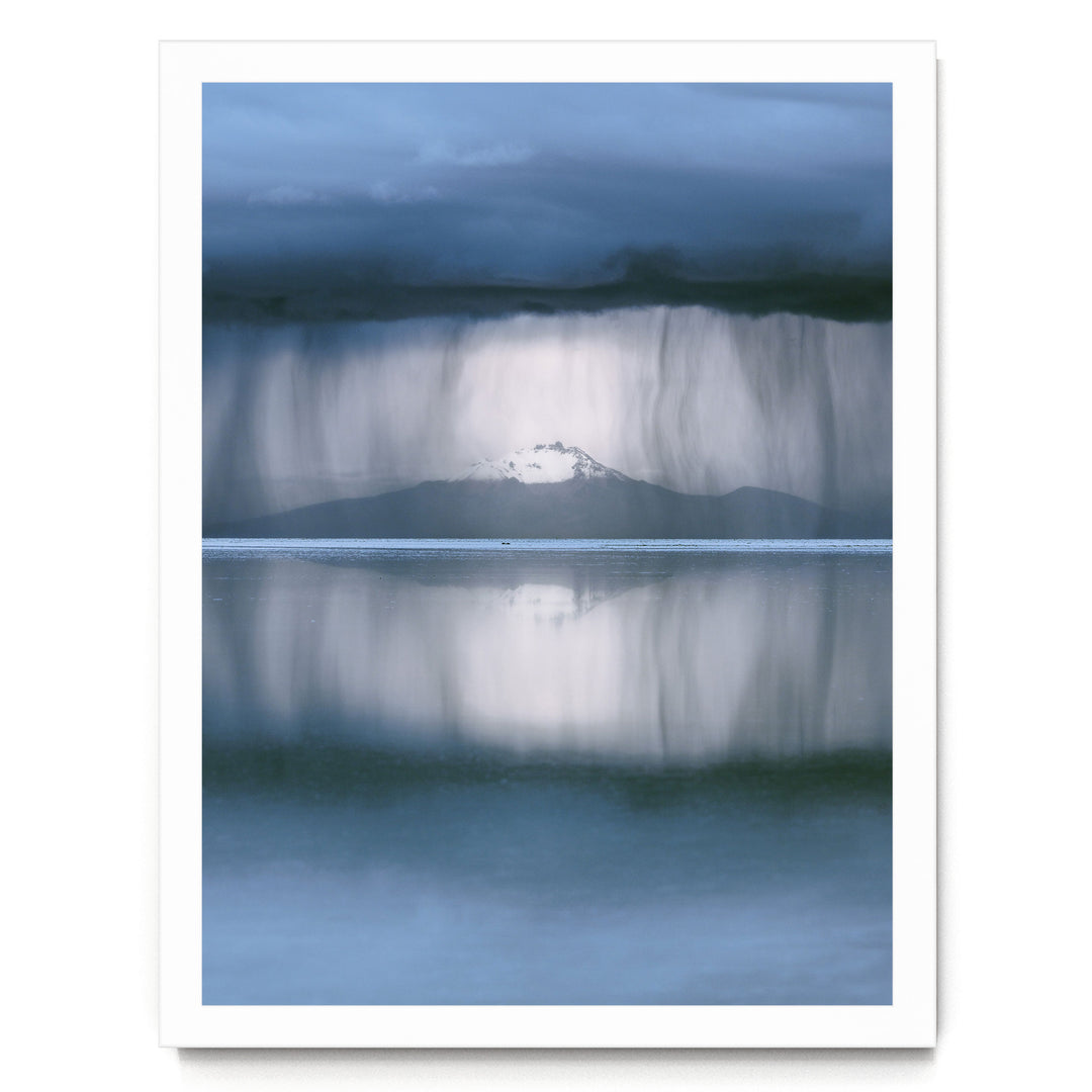 Storm over Salar de Uyuni I, Bolivia print in a white frame without mat