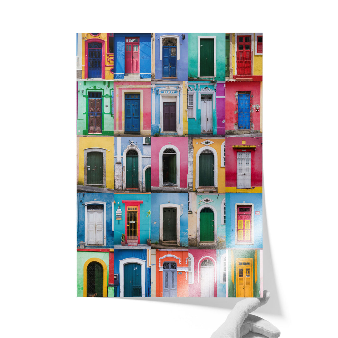 Colorful Doors of Brazil I unframed print on lustre photo paper